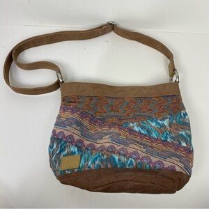 Toms canvas bucket round shoulder bag western print crossbody
